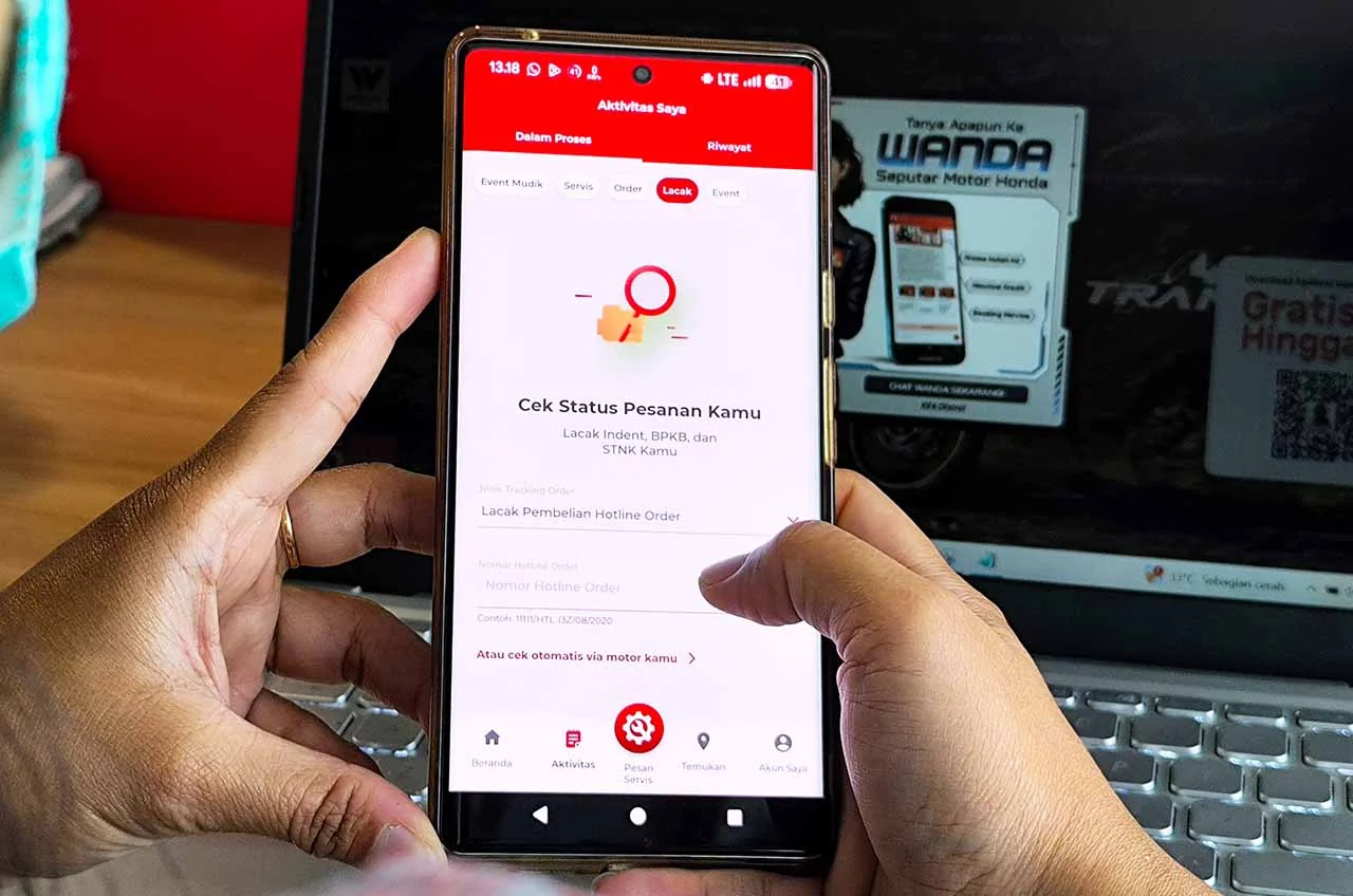 Serba Digital, Lacak Info Pembelian Motor Dan Parts Honda Kini Cukup Lewat Aplikasi WANDA